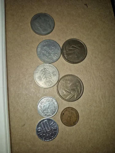 Coleção de moedas antigas