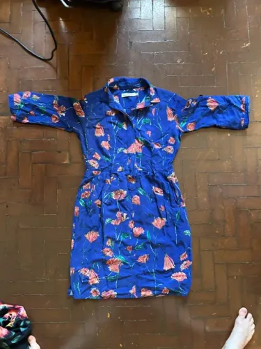 Vestido Richards Floral azul