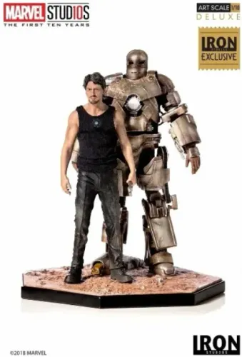 Estátua exclusiva Ccxp 2018 Tony Stark Mark I - Homem De Ferro I - 1/10 - Iron Studios