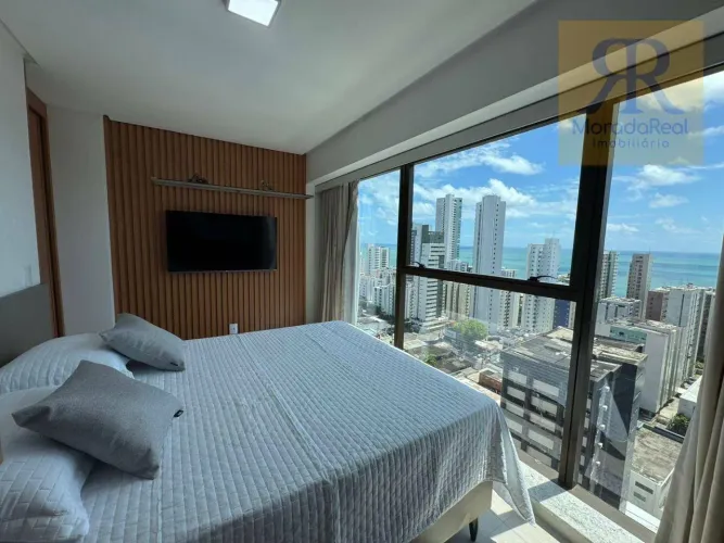 Apartamento com 1 quarto para alugar, 30 m² por R$ 4.000/mês - Boa Viagem - Recife/PE