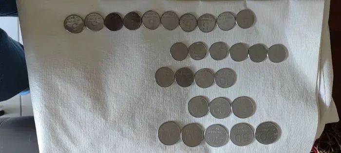 Super lote de moedas antigas - Cruzeiros (1980, 1981, 1982, 1983, 1984 e 1986)