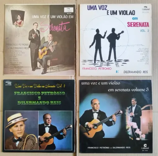 05 Lps Francisco Petronio e Dilermando Reis - Uma Voz, Um Violão