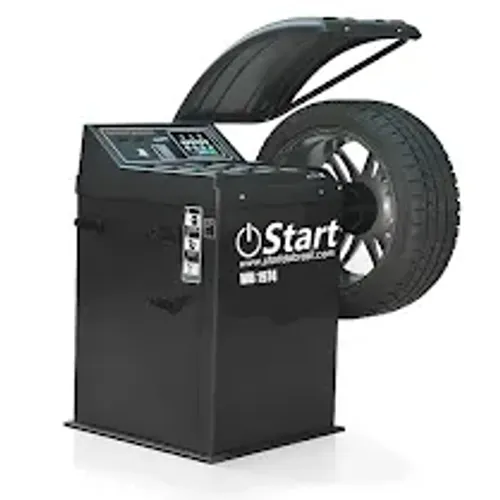 Balanceadora de rodas de acionamento motorizado com protetor - aro até 24"