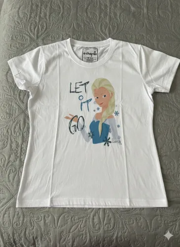 Camiseta Frozen (nova) Babylook P / M