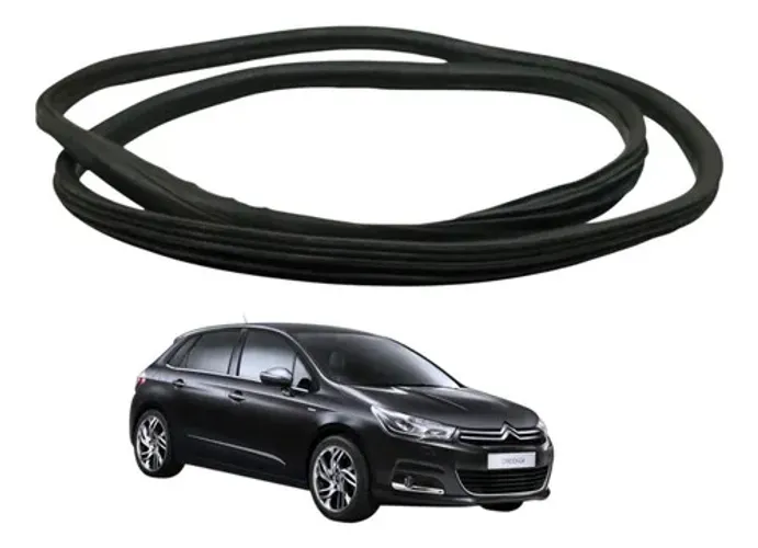 Borracha  Porta Traseira Esquerda Citroen C4 2013 2014