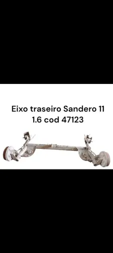 Eixo traseiro Sandero 1.6 11 - Peça automotiva
