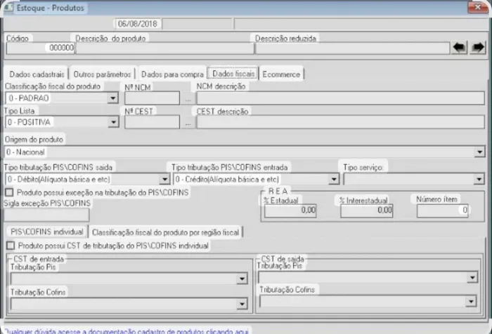 Cadastro de Produtos 