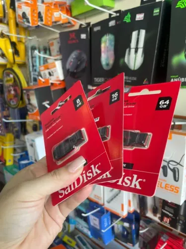 Pen drive Sandisk Cruzer Blade 8GB, 16GB e 64GB