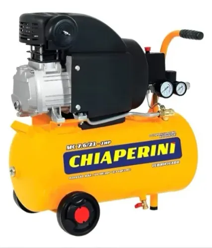 Compressor de ar elétrico portátil Chiaperini MC 7.6/21-2HP - 110V