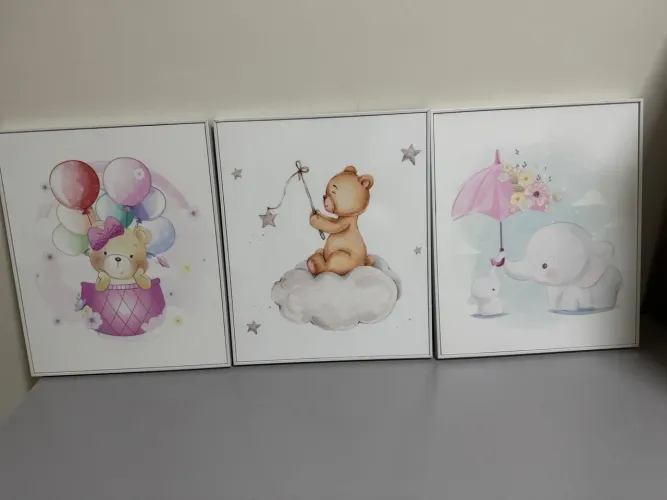 Quadros decorativos infantis - ursinho 