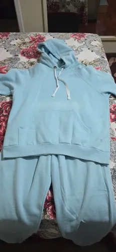 Conjunto de Moletom Azul Claro
