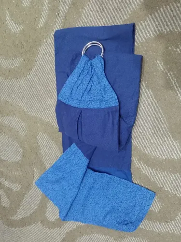 Sling de Bebê Azul com argola 
