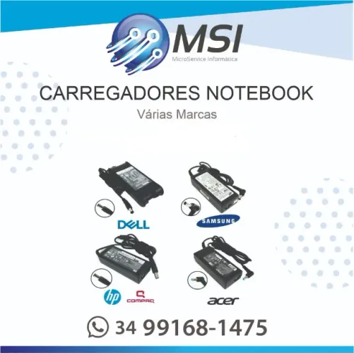 carregadores de notebook,s varias marcas