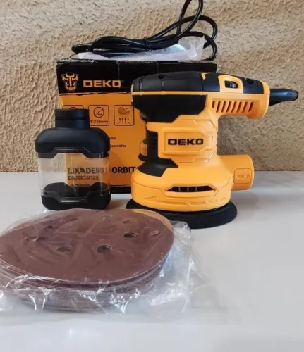 Lixadeira Roto Orbital 5 Polegadas 320w 16 Lixas 220v