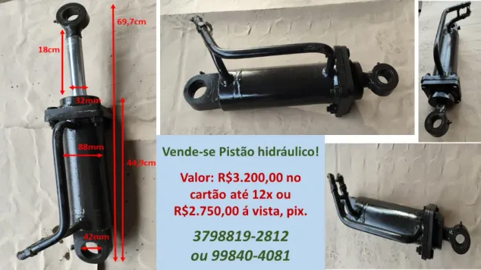 Pistão hidráulico.
