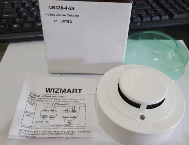 Detector de fumaça NB338 WIZMART novo