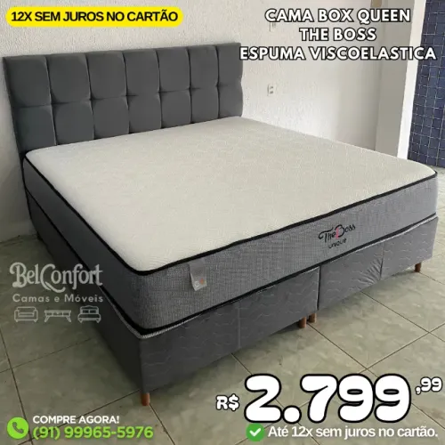 Cama Box Queen Espuma Viscoelástica da NASA D33