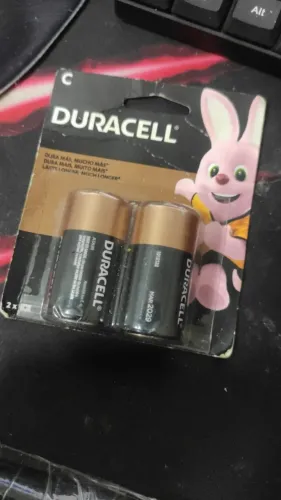Duracell Pilha Alcalina C Média Com 3 Unidades - produto novo