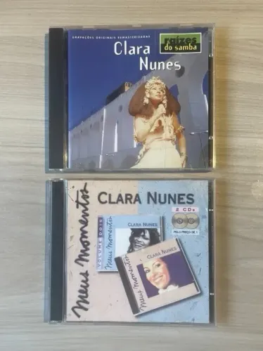 CDs RAROS: Lote CLARA NUNES com CD + CD Duplo