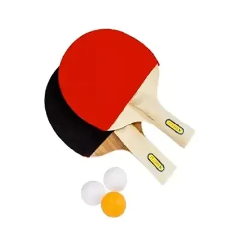 kit ping pong tênis mesa com 2 raquetes e 3 bolinhas - idea-pro id-6863r
