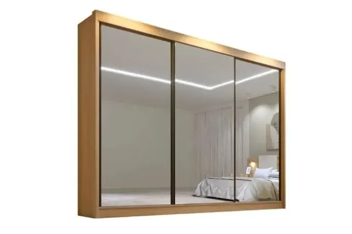 Guarda Roupa Dubai 3 Portas Cinamimo