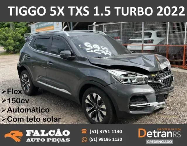 PEÇAS EM GERAL CHERY TIGGO 5X TXS 1.5 TURBO 2022