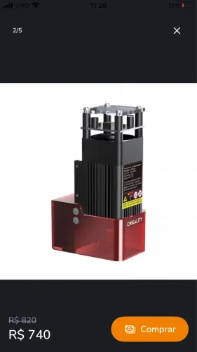 Impressora 3D MÓDULO LASER CREALITY