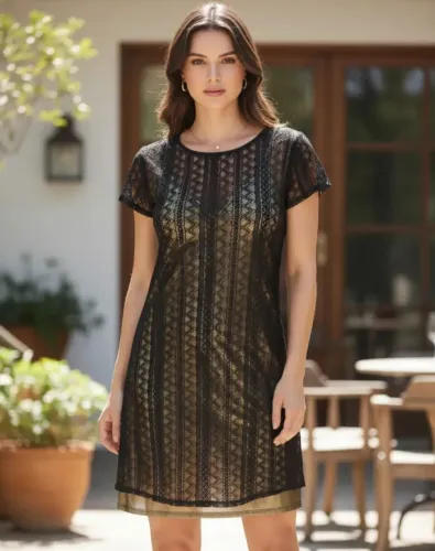 Vestido Lança Perfume Renda P