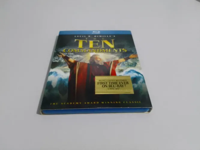 Blu-ray Duplo Os Dez Mandamentos (1956) Importado/com luva