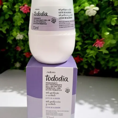 Kit com 2 Desodorante Antitranspirante Roll-On Tododia Leite de Algodão