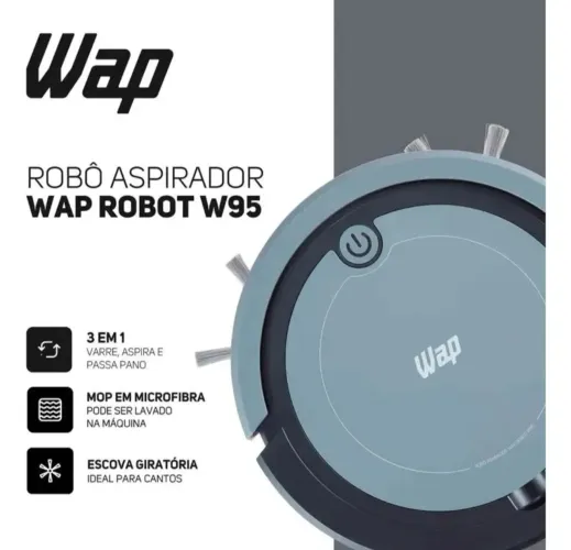 Robô aspirador 3X 1 Wap w95