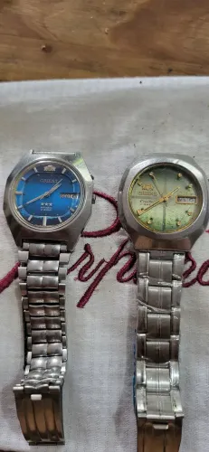 Dois raro relógios japonês oriente automático década de 70 , revisados 