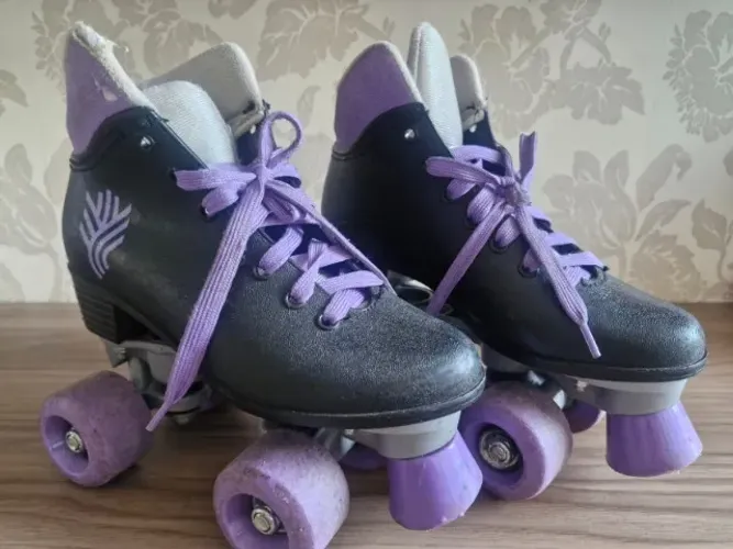 Patins Quad Retro Classico 4 Rodas Roller Tamanho 33