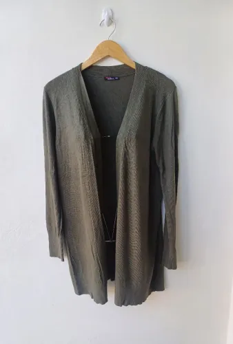 Cardigã verde musgo tam gg
