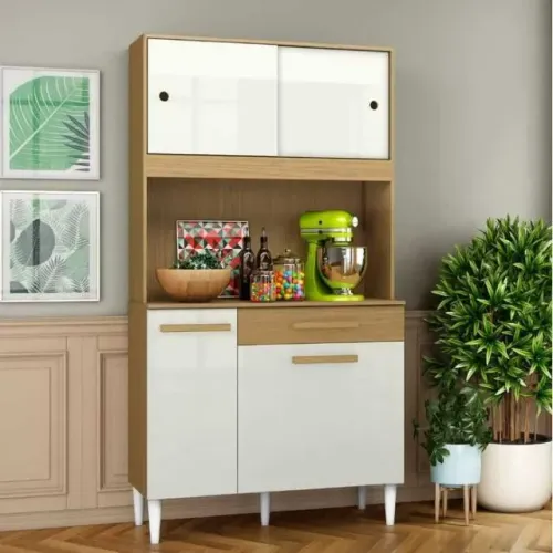 Armário de Cozinha Completa Compacta 4 Portas 1 Gaveta (FAZEMOS ENTREGA EM ATE 24 HORAS)