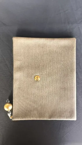 Pasta Fendi Flat Zip Canvas Marrom 