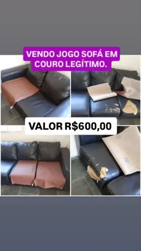 SOFÁ EM COURO