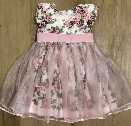 Vestido florido festa jardim encantado ou daminha 1 ano