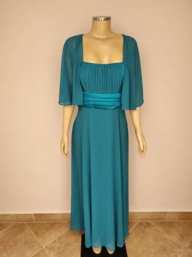 Vestido de Festa Longo Azul - Tamanho 44