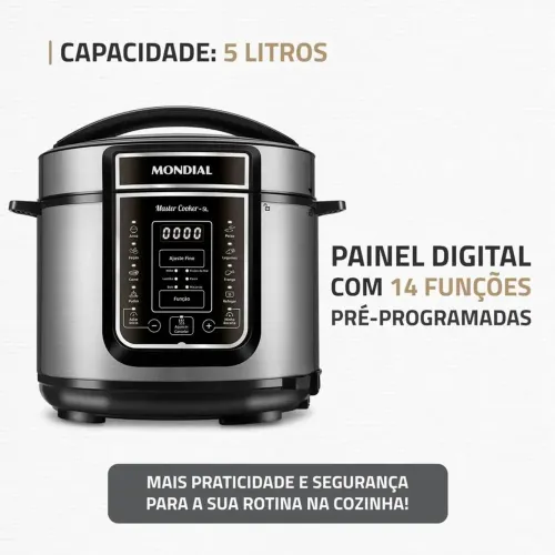 Panela de Pressão Elétrica Mondial
