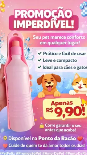 Bebedouro portátil pet