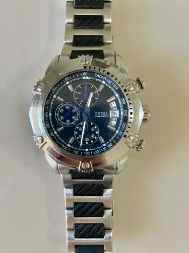 Relógio Guess Masculino Original Cronógrafo U18507G2