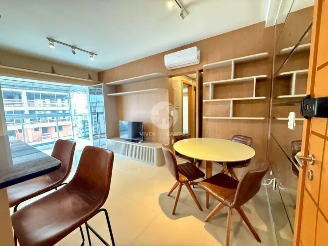 Apartamento Mobiliado, 1 Suíte, Varanda, Vaga Demarcada e Lazer no Residencial Ibiza Emba