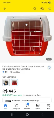 Caixa de transporte Clicknew n°2 até 15kg