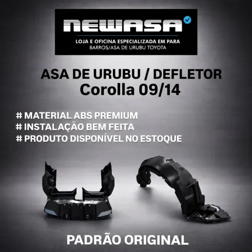 PARA BARRO / ASA DE URUBU COROLLA EM PLÁSTICO ABS INJETADO. Linha premium 