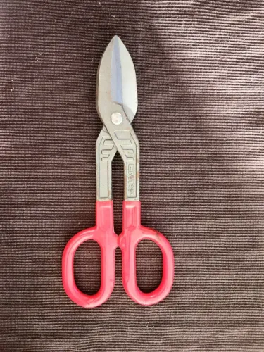 Tesoura curta de estanho reta forjada Zinguero 250 mm