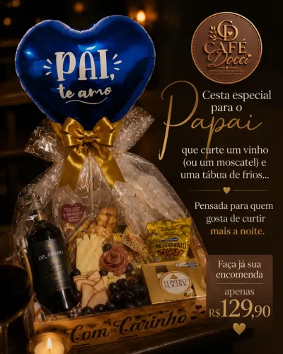 Cestas de café da manhã para o dia dos pais. Presente especial-