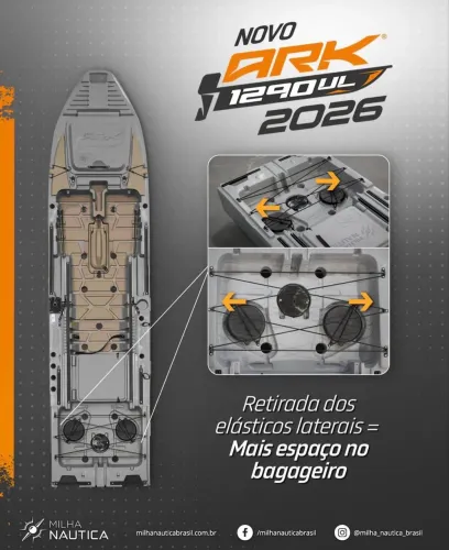 Caiaque ARK 1290 2026 personalizado milha náutica