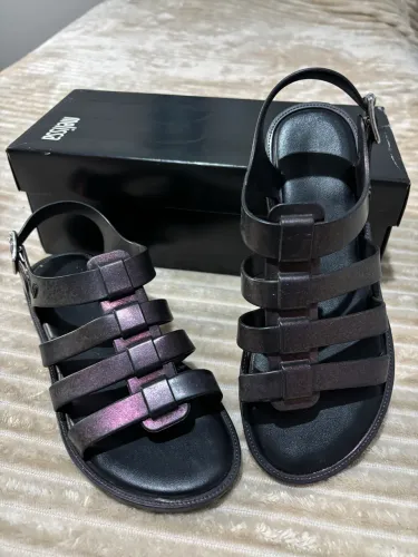 Sandália Melissa Flox Original Roxo Metalizado