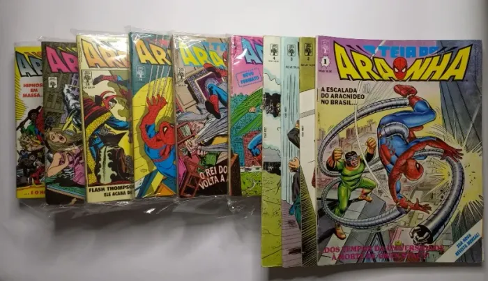 Quadrinhos A Teia do Aranha Completo 1 a 129 Editora Abril 1989 Excelentes